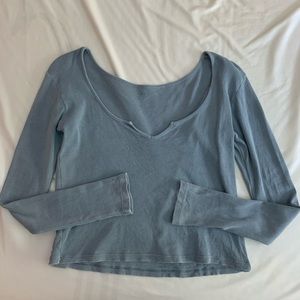 Brandy Melville blue long sleeve top